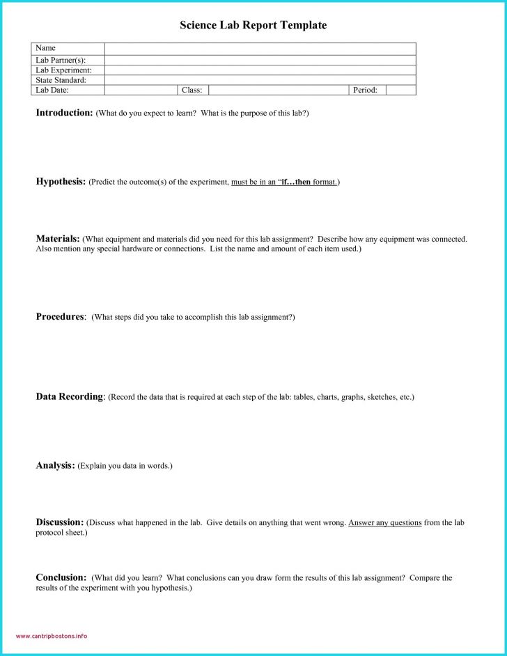 Permalink to Beautiful Awesome Science Lab Report Template