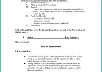 Awesome Science Lab Report Template New Free College Essay Writer