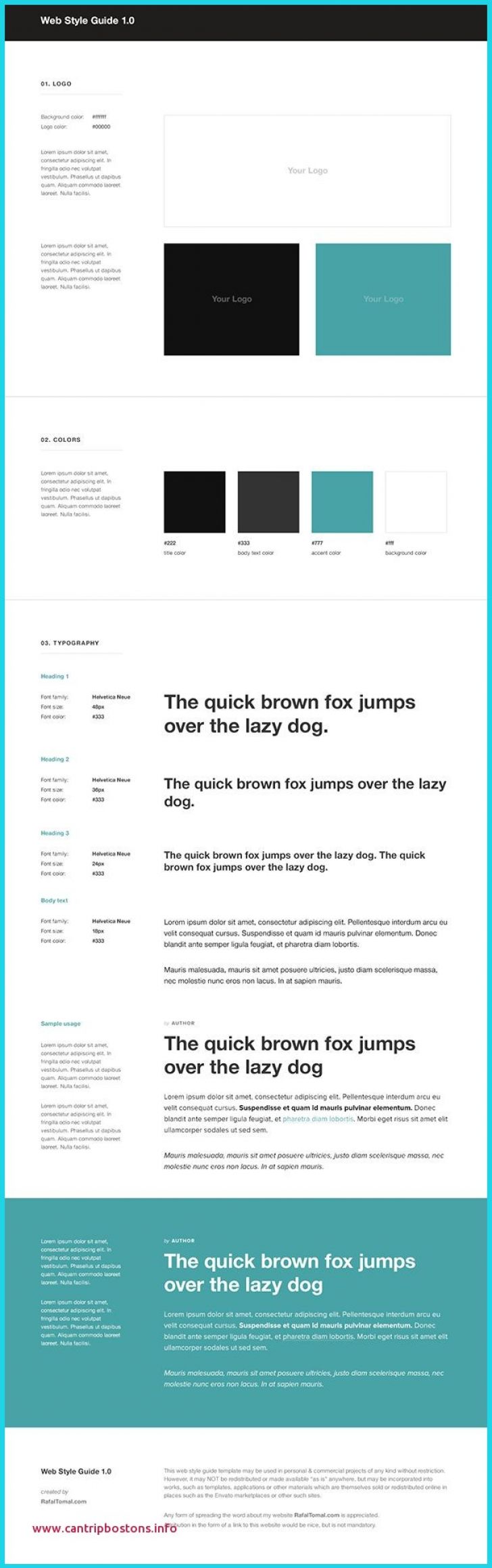 Permalink to Unique Brand Style Guide Template