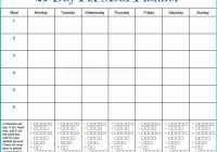 Daily Schedule Template Printable Inspirational 21 Day Fix Weekly Meal Planner Template