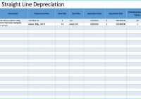 Depreciation Schedule Template Best Of Excel Estimating Spreadsheet Free Fixed assets Excel Straight Line