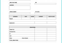 Pay Stub Template Word Document Inspirational 7 Paystub Template